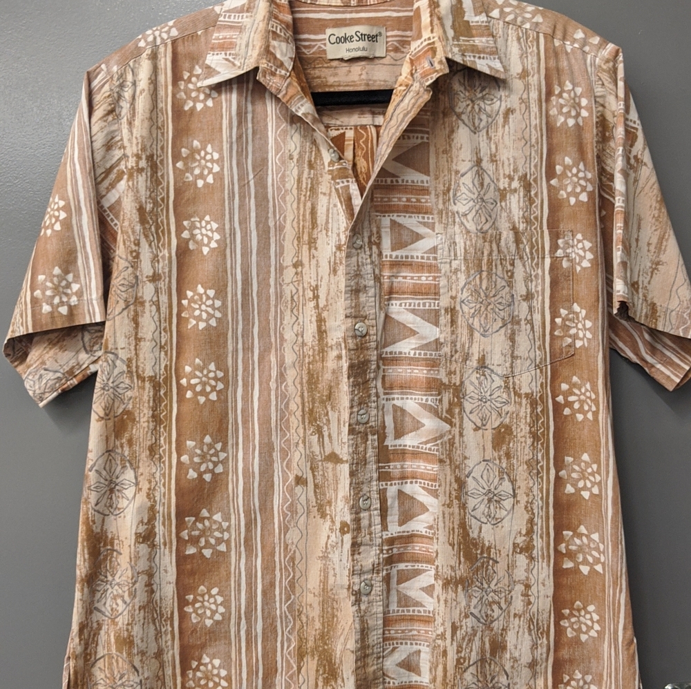 Cooke Street Hawaiian Shirt Honolulu (M) 100% Cotton. Real deal Hawaiian shirt.
